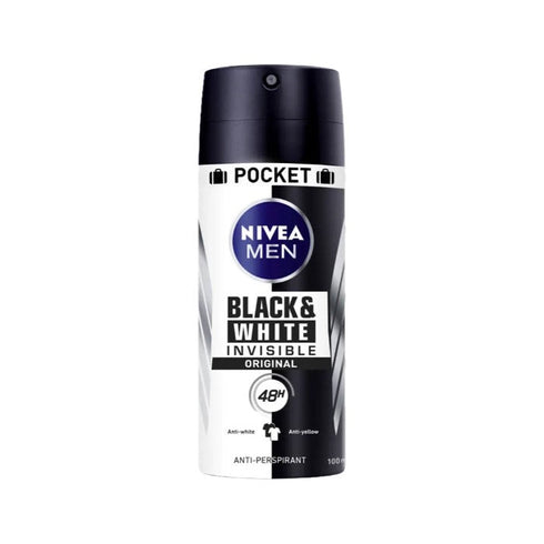 Nivea Men Black & White Invisible Original Deodorant Spray 100ml Jag Couture Beauty