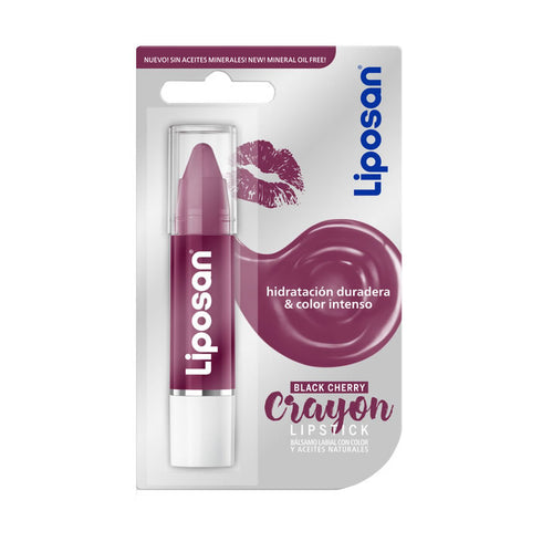 Liposan Crayon Lip Balm With Colour Black Cherry - Jag Couture Beauty