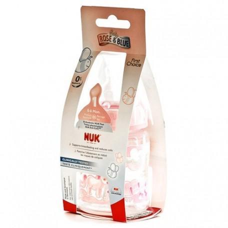 Biberon First Choice Rosa Silicona 1 M 150ml Nuk - Jag Couture Beauty