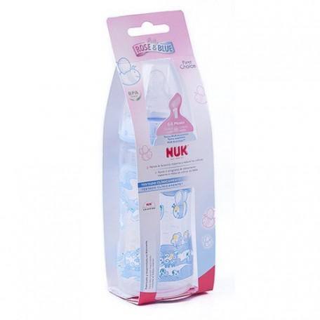 Biberon First Choice Blue Silicona 1 M 300ml Nuk - Jag Couture Beauty