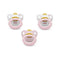 Nuk Rose & Blue Soothers T.2 Colour Rose Latex 6-18 Months 3 Units - Jag Couture Beauty