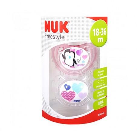 Chupete Freestyle Silicona Talla 3 2 Unidades Nuk - Jag Couture Beauty
