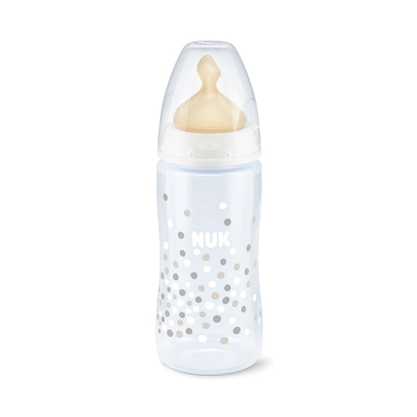 Nuk FC+ Glass Baby Bottle 0-6M with Latex Teat 240ml Jag Couture Beauty