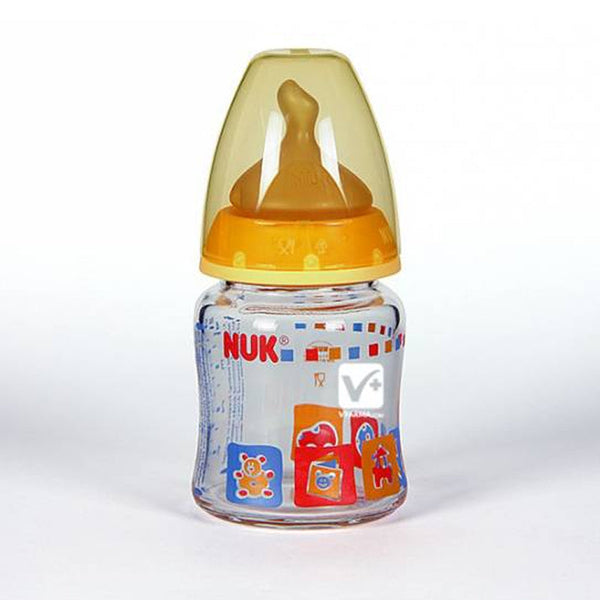 Nuk Glass Baby Bottle with Latex Teat First Choice 0-6 Months 120ml Jag Couture Beauty