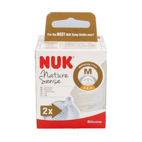 Nuk Nature Sense Silicone Teat Size M 2U Jag Couture Beauty