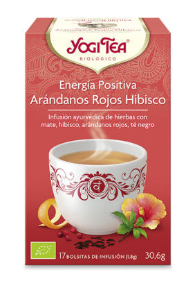Yogi Tea Energia Positiva Arandanos Hibisco 17 X 1 Jag Couture Beauty