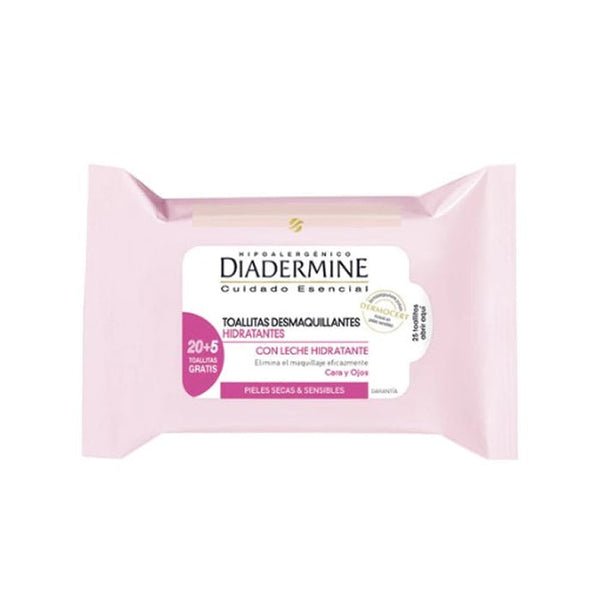 Diadermine Feuchtigkeitsspendende Make-up-Entferner-Tücher 25 Einheiten