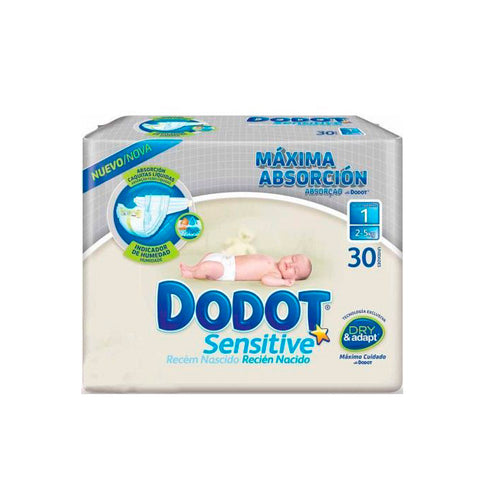 Dodot Diapers Sensitive Size 1 of 2-5 kg 30U - Jag Couture Beauty