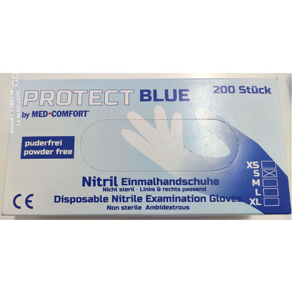 Protect Blue Guantes de Nitrilo 200 unidades talla S Jag Couture Beauty