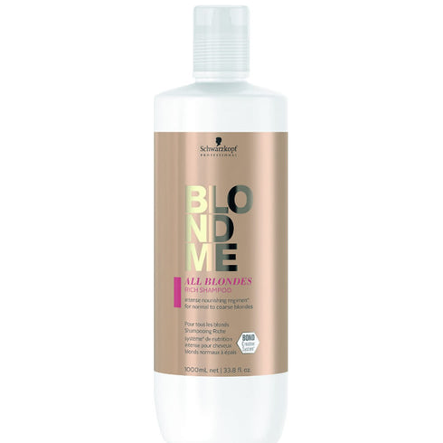 Schwarzkopf Blondme All Blondes Rich Shampoo 1000ml - Jag Couture Beauty