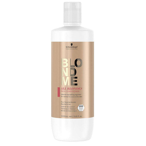 Schwarzkopf Blondme All Blondes Rich Conditioner 1000ml Jag Couture Beauty