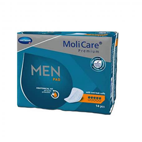 Hartmann Premium Men Pad 5 Gotas Protector Masculino 14 Unidades Molicare - Jag Couture Beauty