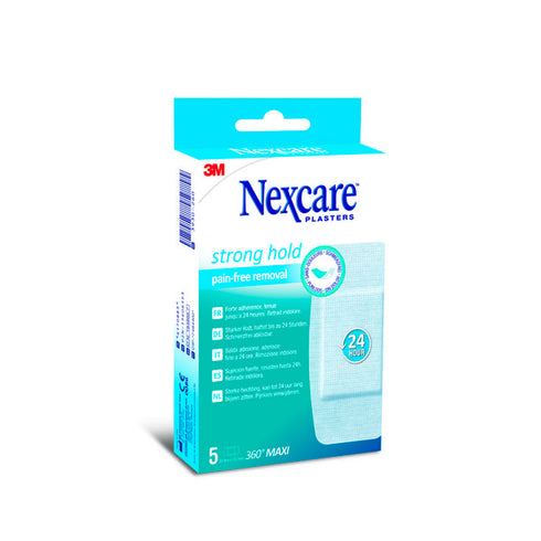 Nexcare Sensitive 360º Maxi 5 Silicone Plasters 50mm x 100mm - Jag Couture Beauty