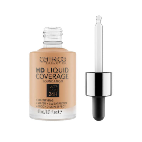 Catrice HD Liquid Coverage Foundation hält bis zu 24 Stunden 046 Camel Beige 30ml