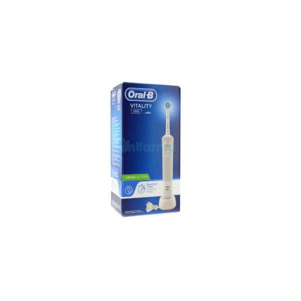 Oral-B Vitality 100 Cross Action White Electric Brush - Jag Couture Beauty