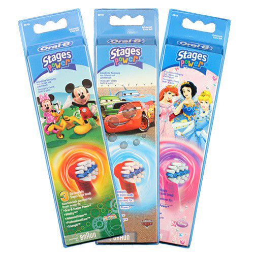 Oral B Stages Power Electric Toothbrush Replacement 3 Units - Jag Couture Beauty