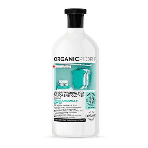 Organic People For Baby Clothes Chamomile y Soap Nut Laundry Washing Eco Gel 200ml Jag Couture Beauty