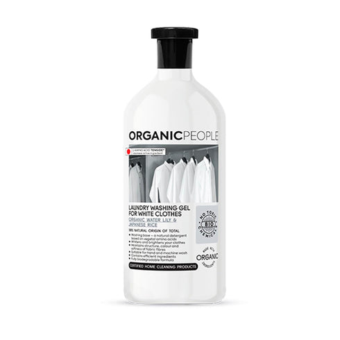 Organic People White Clothes Organic Water Lily y Japanese Rice Laundry Washing-Gel 200ml Jag Couture Beauty
