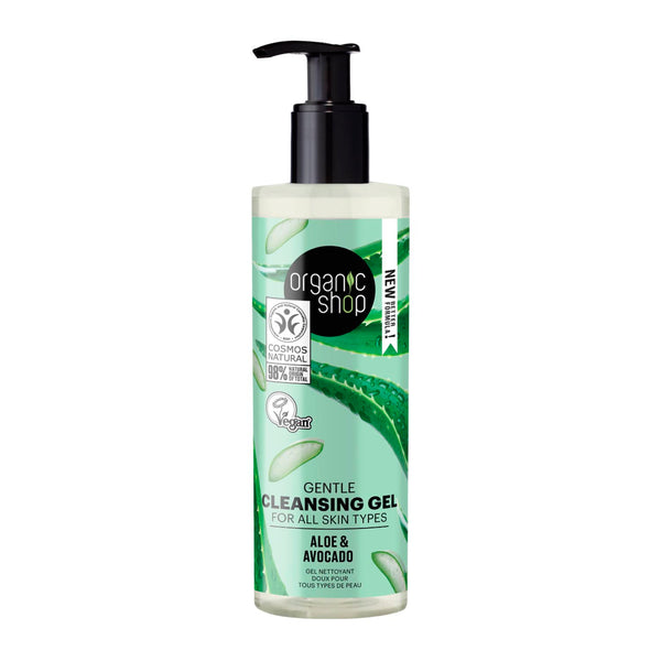 Organic Shop Aloe Gel Limpiador Corporal Todo Tipo De Pieles 200ml Jag Couture Beauty