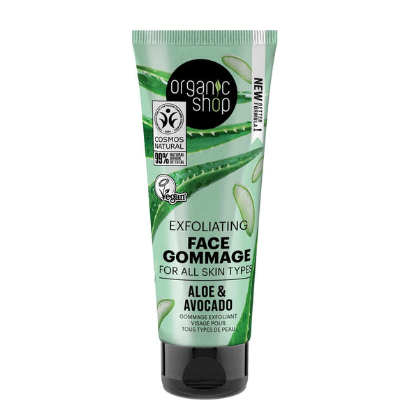 Organic Shop Aloe y Avocado Exfoliante Facial 75ml Jag Couture Beauty