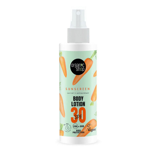Organic Shop Carrot Locion Corporal Spf30 150ml - Jag Couture Beauty