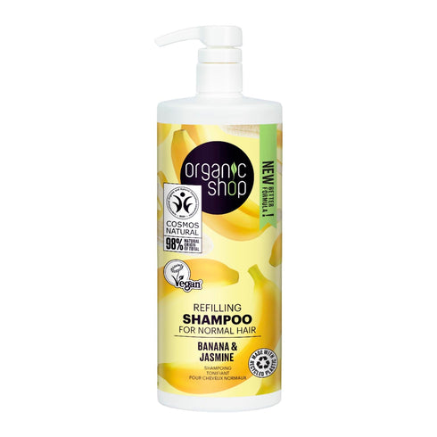 Organic Shop Banana Refillin Champu 1000ml Jag Couture Beauty