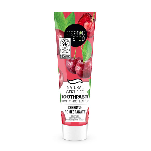 Organic Shop Cherry Dentifrico Cavity Protection 100g Jag Couture Beauty