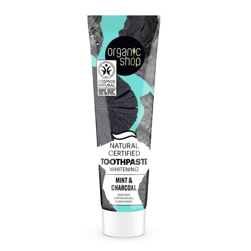 Organic Shop Mint Dentifrico Blanqueador 100g Jag Couture Beauty