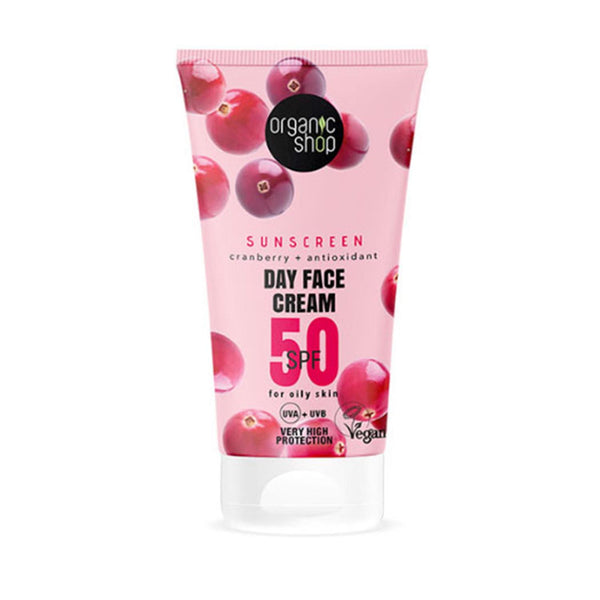 Organic Shop Cranberry Crema Facial De Dia Spf50 50ml - Jag Couture Beauty