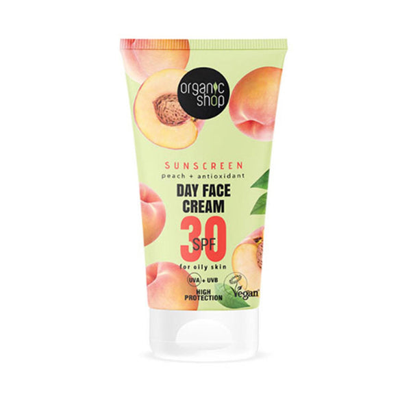 Organic Shop Peach Crema Facial De Dia Spf30 50ml - Jag Couture Beauty