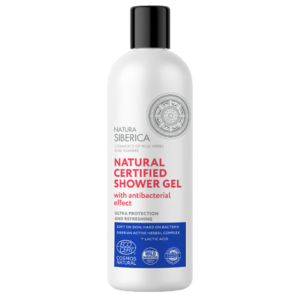 Natura Siberica Natural Certified Shower Gel With Antibacterial Effect 400ml - Jag Couture Beauty