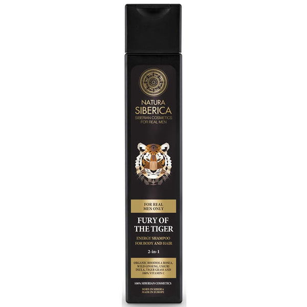 Natura Fury Of The Tiger Energy Shampoo For Body And Hair 2 In 1 250ml