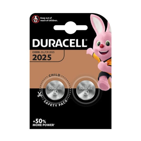 Duracell Lithium Button Battery 3V 2025 DL/CR2025 2 Units Jag Couture Beauty