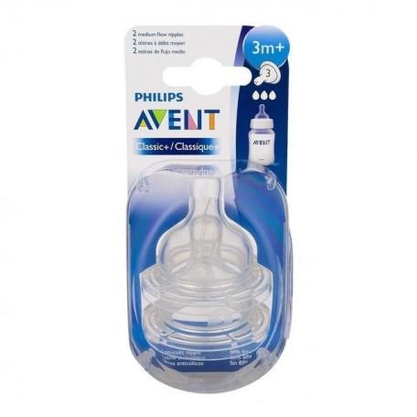 Philips Avent Classic Tetina Flujo Variable 3 Meses 2 Unidades Avent - Jag Couture Beauty