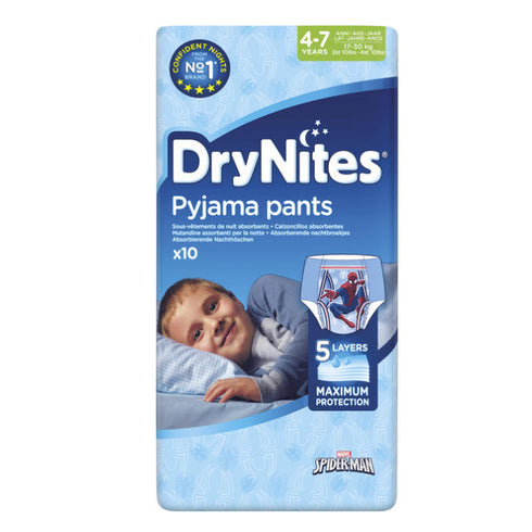 Drynites Pyjama Pants 4-7 Years 10 Units - Jag Couture Beauty