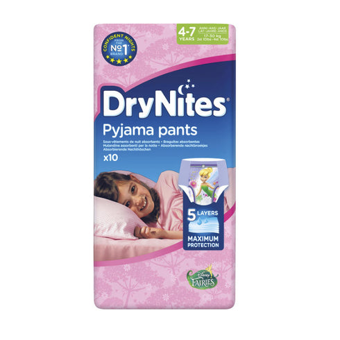 Drynites Pyjama Pants 4-7 Years 10 Units - Jag Couture Beauty