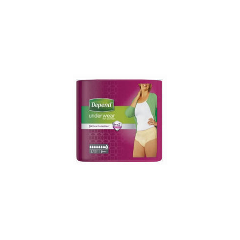 Depend Pants Women Comfort-Protect Size L 9 Units - Jag Couture Beauty