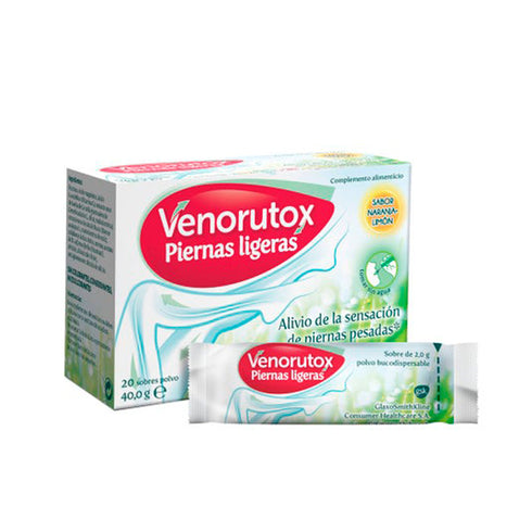 Venorutox Light Legs Orange-Lemon Flavour 20 Sachets - Jag Couture Beauty