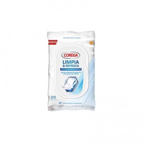 Gsk Corega Toallitas Limpiadoras 20 Uds - Jag Couture Beauty