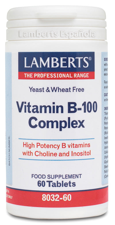 Lamberts Vitamina B-100 Complex 60 Tabs Jag Couture Beauty