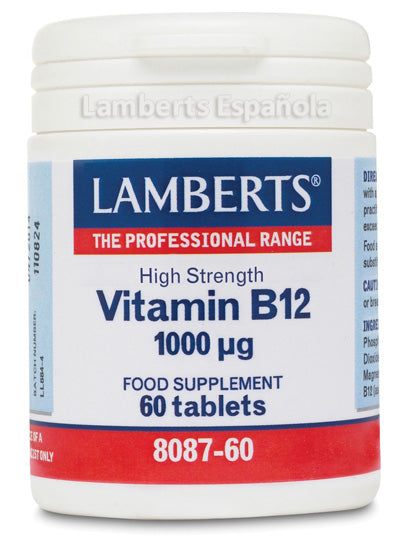 Lamberts Vitamina B12 1000-Ug 60 Tabs Jag Couture Beauty