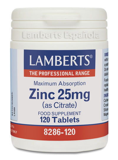 Lamberts Citrato De Zinc 25 Mg 120 Caps Jag Couture Beauty