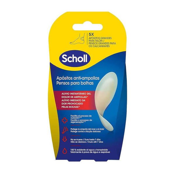Dr. Scholl Large Anti-Blister Heel Plasters - 5 Units - Jag Couture Beauty