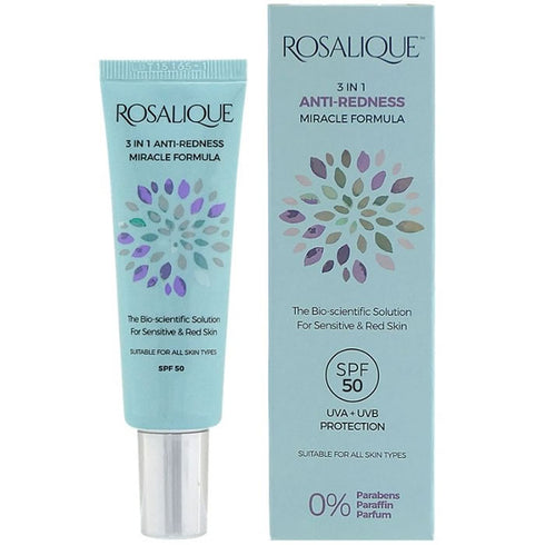 Rosalique 3 In 1 Anti-Redness Miracle Formula Spf50 30ml - Jag Couture Beauty