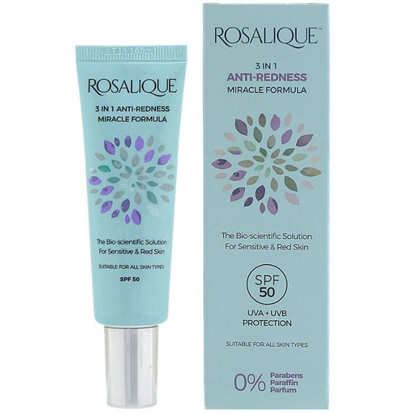 Rosalique 3 In 1 Anti-Redness Miracle Formula Spf50 30ml - Jag Couture Beauty
