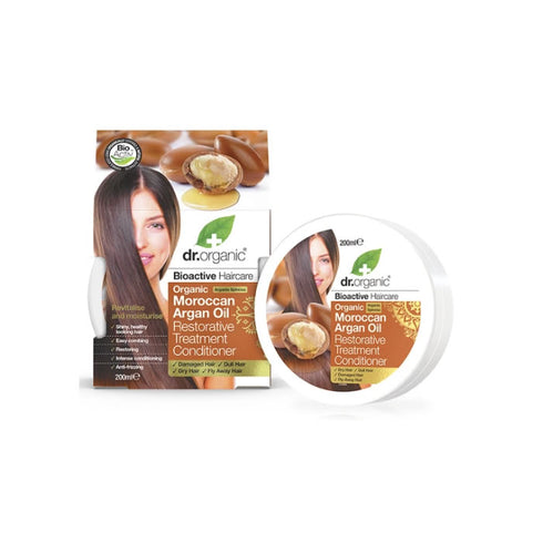 Dr. Organic Moroccan Argan Oil Hair Treatment Conditioner 200ml - Jag Couture Beauty