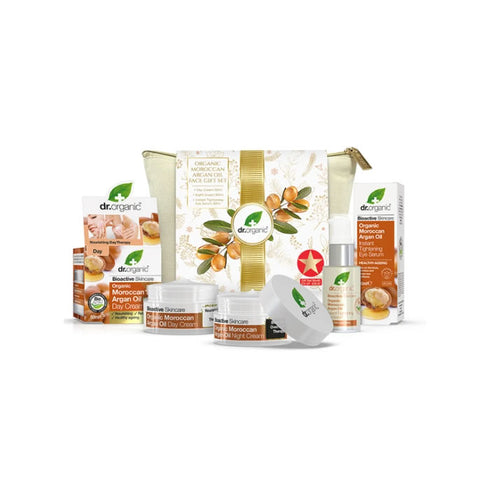 Dr. Organic Moroccan Argan Oil Face Gift Set - Jag Couture Beauty