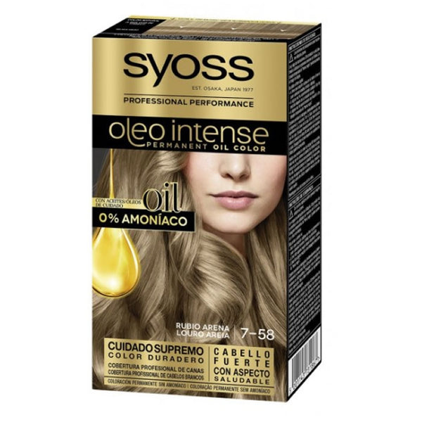 Syoss Oleo Intense Permanent Hair Color 7-58 Sand Blonde - Jag Couture Beauty