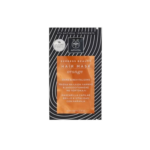 Apivita Shine And Revitalizing Hair Mask Orange 20ml - Jag Couture Beauty