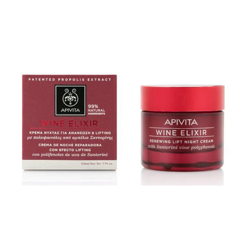 Apivita Wine Elixir Renewing Lift Night Cream 50ml - Jag Couture Beauty